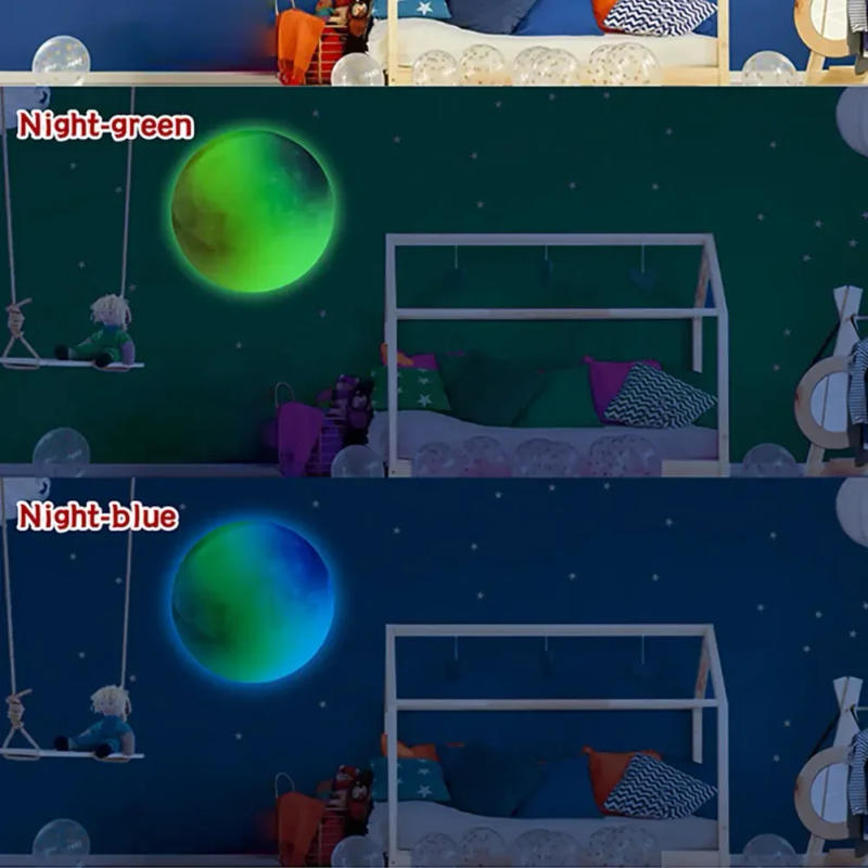 Description Picture 6 of itemColorful Moon Luminous Wall Stickers For Kids Room Bedroom Ceiling Art Decals Home Decor Unicorn Stars Glow In The Dark Stickers