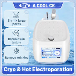 Duozi ACOOL A COOL cold and warm eletroporation RF Cryo facial skin A-COOL skin cooling freezing mesotherapy machine w