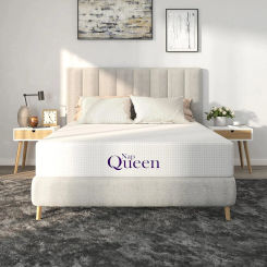 Mattresses 8-Inch Full Size Mattress Bamboo Charcoal Memory Foam Mattress Bed in a Box 75"L x 54"W x 8"Th White