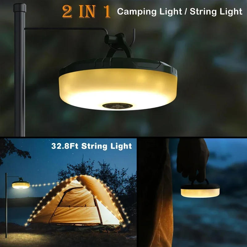 Description Picture 4 of itemCamping String Light USB Rechargeable Camping Light 10meter Light String Outdoor Tent Light RGB Atmosphere Light Solar Powered