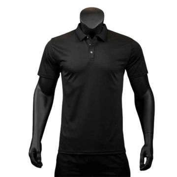 Trendy Male Shirt Short Sleeve Quick-drying Comfy Buttons Turn-down Collar T-shirt