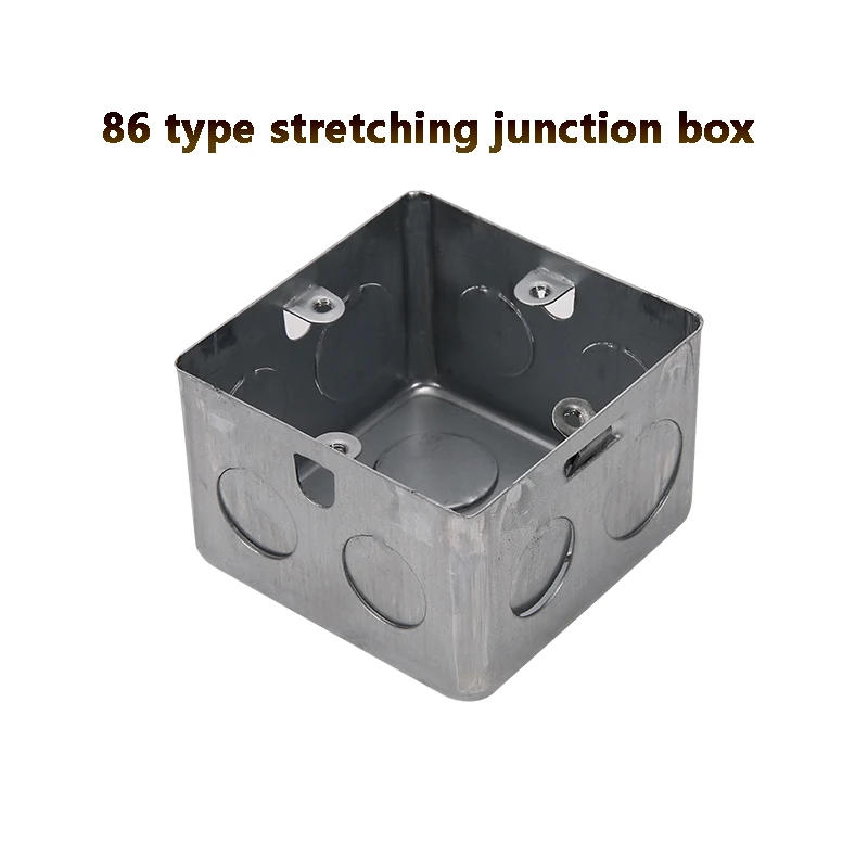 Description Picture 5 of item86 Type Metal Concealed Mounting Project Box Wall Switch Wiring Galvanized Junction Boxes Heightening and Thickening