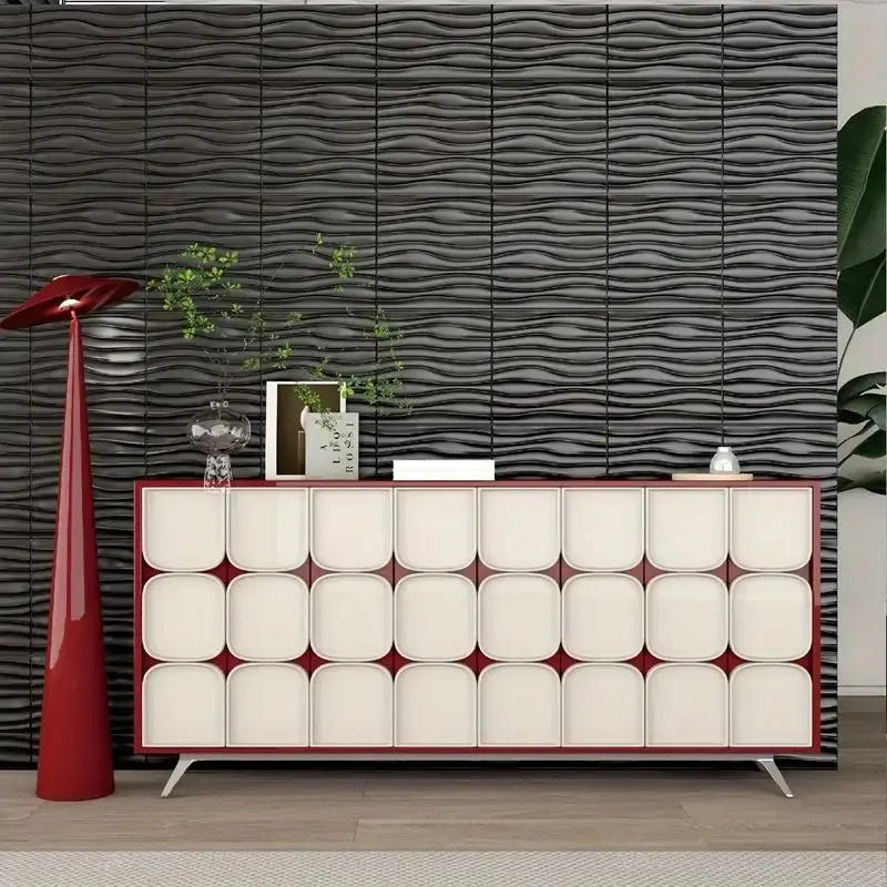 Description Picture 4 of item12/20/30pcs 3D pvc wall panels for indoor wall decoration, for living room hall bedroom hotel office,including tape