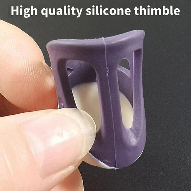 Description Picture 6 of itemSilicone Thimbles Finger Tips Protector Anti-Slip Finger Covers Hand Cross-stitch Sewing DIY Tools Household Sewing Accessories