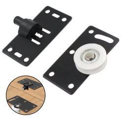 Sliding Door Wheel Concave Wheel Cabinet Wardrobe Sliding Door Pulley Bearing Silent Furniture Hardware Door Wheel Accessories