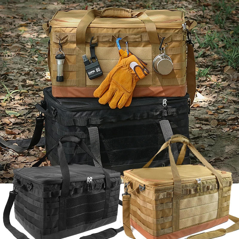 Description Picture 5 of item30L45L Outdoor Camping Picnic Bag Organizer Collapsible Large Capacity Tableware Storage Bag for Travel Hiking Camping 캠핑 피크닉 가방