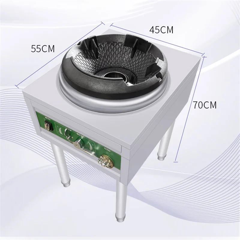 Description Picture 4 of itemFierce Fire Stove Commercial Gas Stove Single Stove Natural Gas Cooker Restaurant Cooktops Gas Range with Flameout Protection