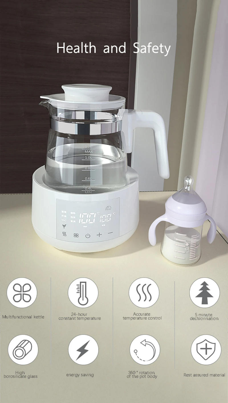 Description Picture 2 of item1.2L Electric Water Kettle Infant Thermostatic Milk Regulator Baby Kettle Keep Warm 24 Hours Smart Insulation Pot Milk Warmer