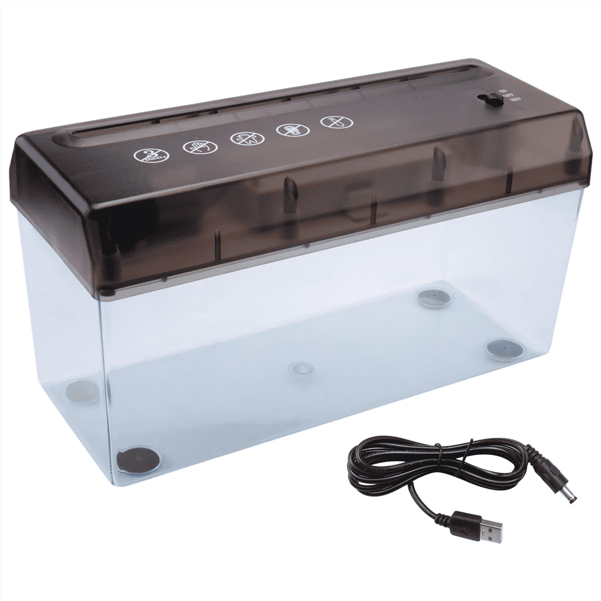 Description Picture 3 of itemUSB Electric Dual Purpose Paper Shredder Desktop Mini Financial Bill A4 Paper Shredder Paper Cutter For Home Office