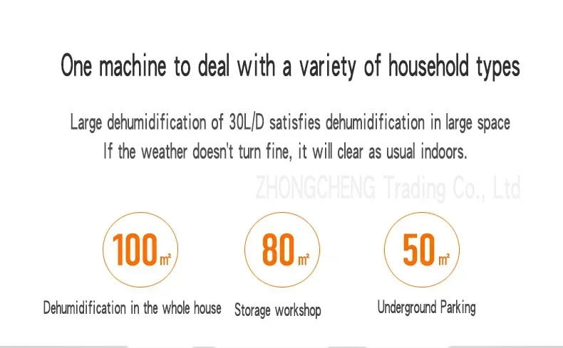 Description Picture 6 of itemAir Dehumidifier DK01-T Dehumidifier Household Bedroom Dehumidification Industrial Basement High Power Dehumidifier Small Dryer