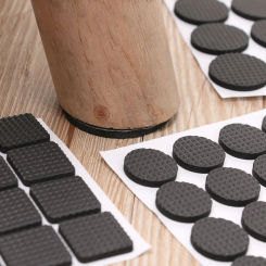 1/2/6/15/24PCS Geometric Shape Self-adhesive Table Chair Fittings Anti Noisy Floor Protector Anti-slip Mat Furniture Leg Pads