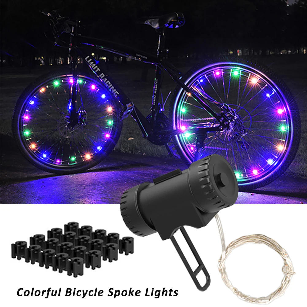 Description Picture 2 of itemBicycle Hot Wheel Lights Mountain Bike Frame Decoration Lights Bicycle Spoke Lights Night Riding Bicycle Wheel Lights Valve Lamp