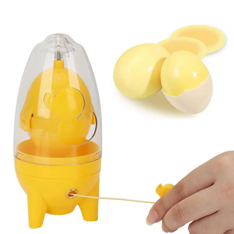 Description Picture 5 of itemNew Egg Scrambler Hand Egg Shaker Mixer Food Grade Golden Whisk Eggs Spin Mixer Stiring Maker Puller Kitchen Cooking Baking Tool