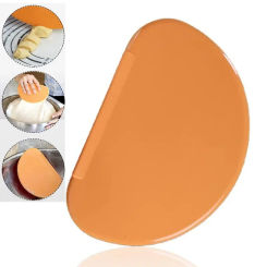 1Pcs Kitchen Scraper Spatula Flexible Flat Edge Mixing Dough Cutter for Pizza Pastry Cake Decoration Icing Bread Baking Tools