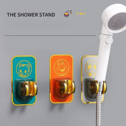 Punch-Free Shower Bracket Wall Mounted Shower Head Stand Shower Head Holder Base Shower Accessories