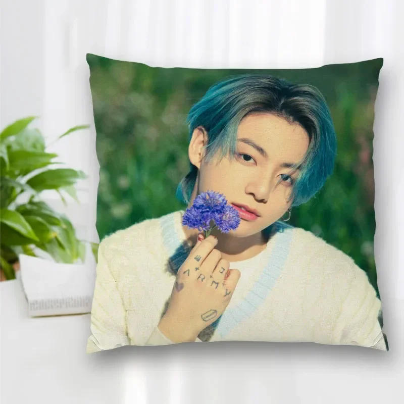 Description Picture 5 of itemNew Pillow Slips Jungkook Pillow Covers Bedding Comfortable Cushion/Good For Sofa/Home/Car High Quality Pillow Cases