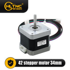 3D Printer Nema 17 Stepper Motor 0.25N.m 42HS34mm 36ozin 2.5kg.cm Single Axis 5mm Current 1.5A For CNC Router