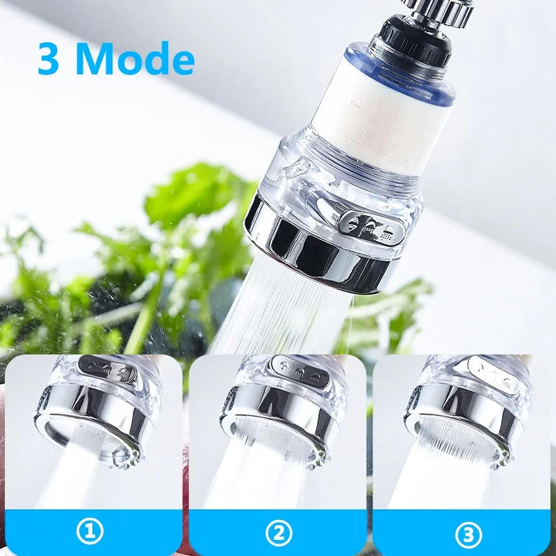 Description Picture 2 of item3 Mode 360 Rotating Water Purifier Filter Tap Universal Faucet PP Cotton Filtration For Kitchen Bathroom Shower Household Filter