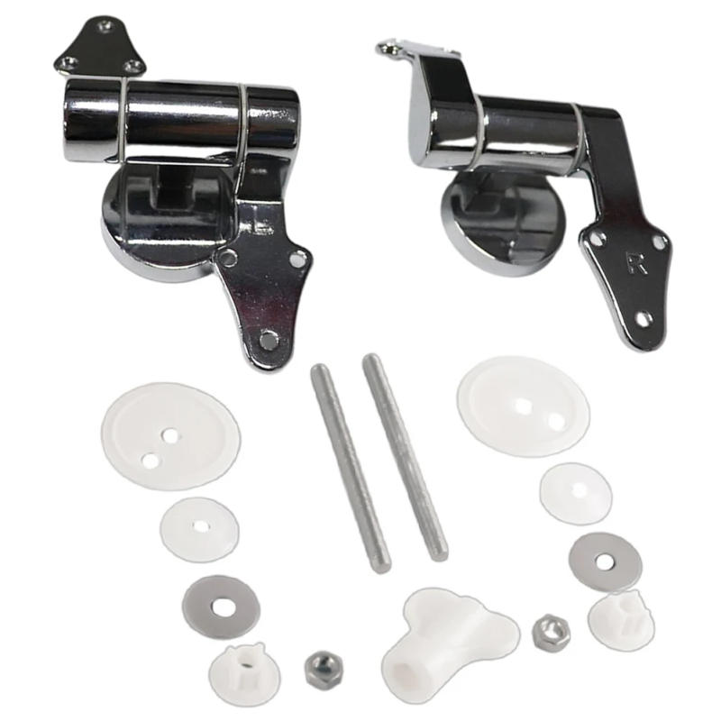 Description Picture 2 of itemToilet Seat Hinge Flush Toilet Cover Mounting Connector Soft Release Zinc Alloy Triangle Toilet Lid Hinge Mounting Fittings