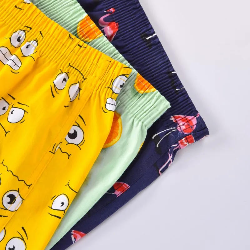 Description Picture 3 of itemMen Underwear Boxers Shorts Cotton Sleep Underpants High Quality Brands Short Printed Loose Comfortable Homewear Men's Panties