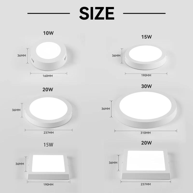 Description Picture 5 of itemModern Ceiling Lamp LED Kitchen Ceil Surface Mount Lustre Panel Room Chandelier Fixture Home Decorative Square Ceiling Light LED