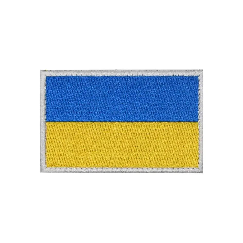 Description Picture 5 of itemUkraine Flag Embroideried Patch Armband Badge Applique Embellishment Skull Clover Sniper Tactical PVC and Embroidery Patches