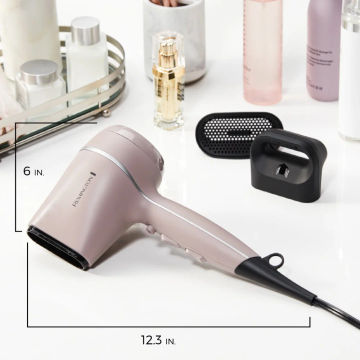 Pro Wet2Style Ceramic Ionic Hair Dryers, Purple with 4 Unique Attachments