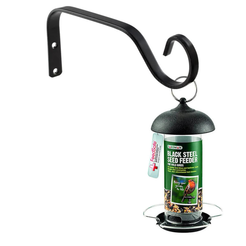 Description Picture 5 of item1/2PCS Flower Pot Hook Metal Hanging Basket Brackets Garden Plant Hanger S-shape Flower Pot Hook Garden Wall Decoration