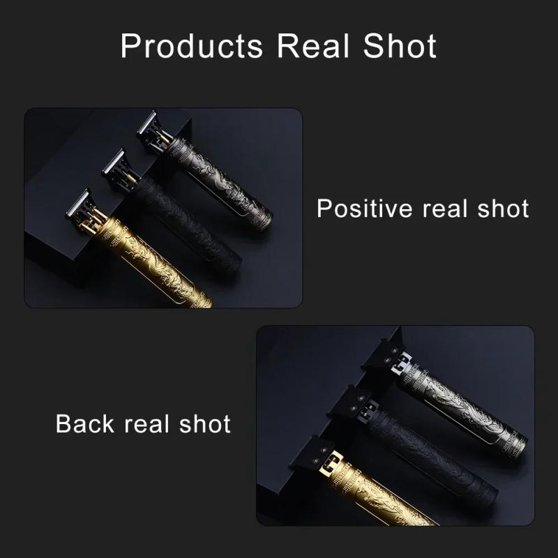 Description Picture 4 of itemT9 Electric Hair Clipper Professional Hair Cutting Machine Electric Shaver Rechargeable Barber Trimmer for Men Black 4Combs