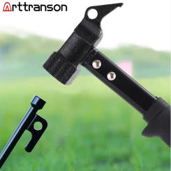 Outdoor Camping Tent Nail Hammer Cast Iron Hammer Nail Extractor Safety Hammer