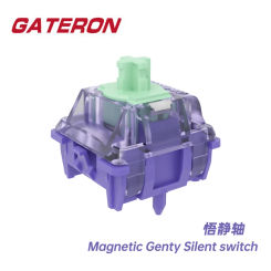 Gateron Magnetic Genty Silent switch, Linear, Freely setting pre-travel, Hall Sensor Effect for Magnetic Keyboard Gaming Office