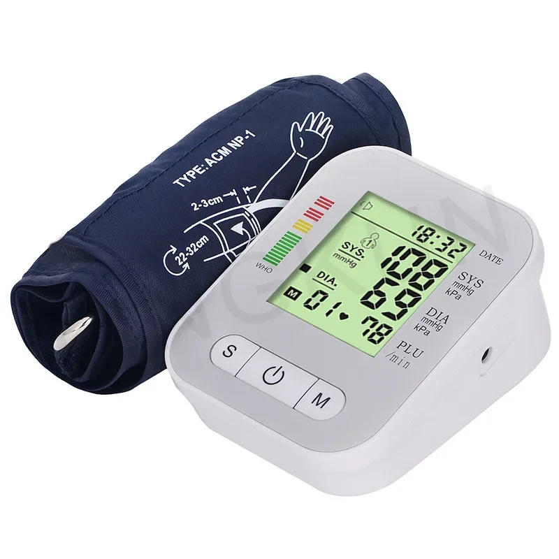 Description Picture 4 of itemBP Sphygmomanometer English Voice Blood Pressure Monitor Upper Arm Automatic Tonometer Blood Pressure Meter LCD & Cuff Medical