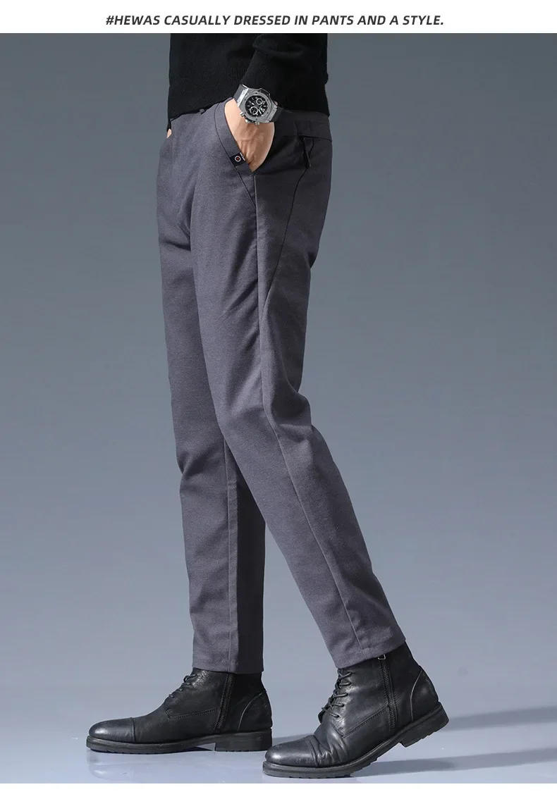 Description Picture 6 of itemThickened Versatile Pants Men's Thickened Straight Loose Pants Autumn And Winter Men's Casual Pants Versatile Long Pants Men's