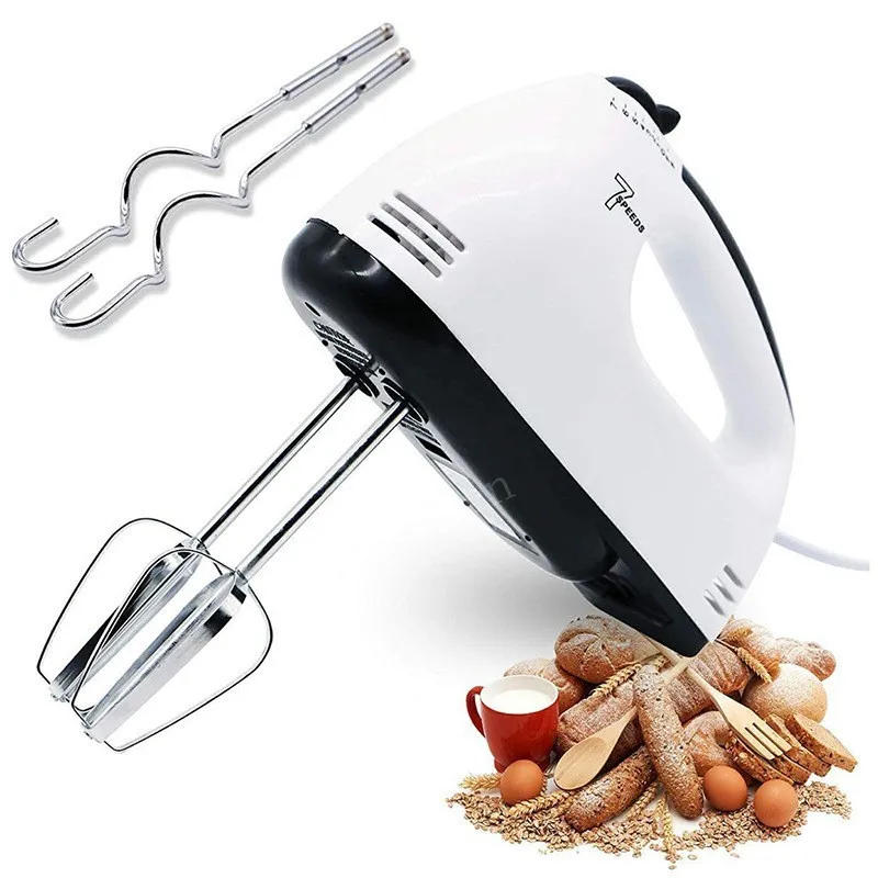 Description Picture 2 of item100W 7-Speeds Electric Mixer Egg Beater handheld Food Mixers Eggs Stiring blender Kitchen Cooking Tools For Baking Stirrer
