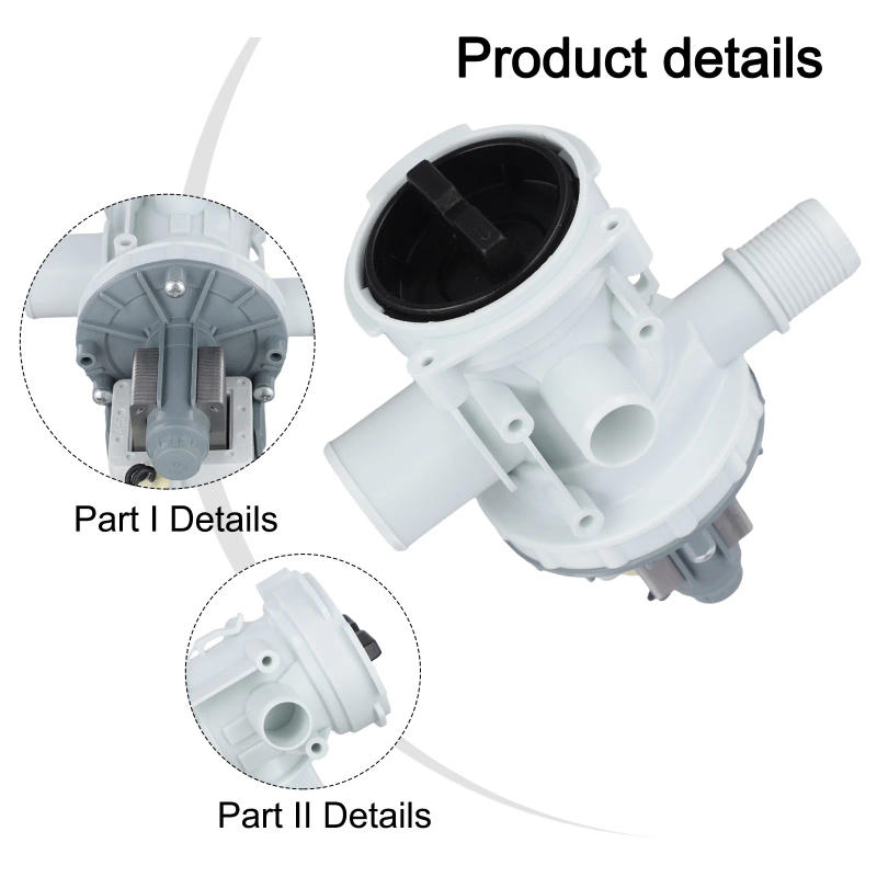Description Picture 3 of itemThe Solution For Laundry Problems drum washing machine drain pump Perfectly Fitting For The Most Popular models