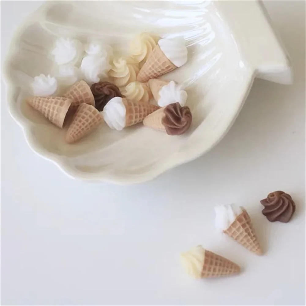 Description Picture 5 of item1 Set Mini Cone Cream Silicone Mold Cake Decor DIY Chocolate Cupcake Candy Desserts Fondant Mold Baking Scented Candles Decor