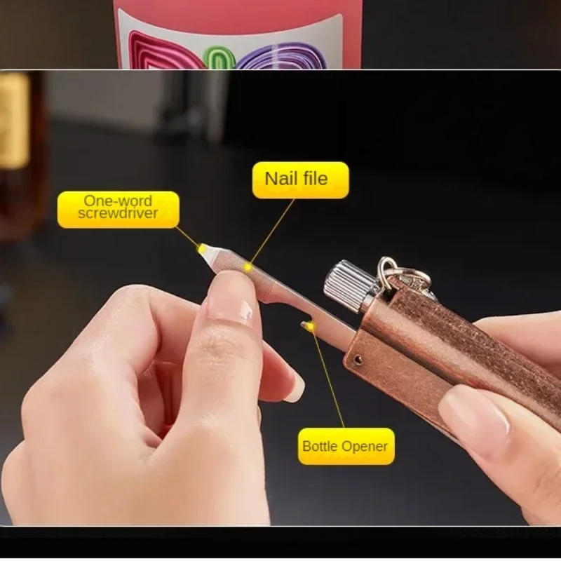 Description Picture 6 of itemMultifunction 10000 Match Wholesale LighterCreative Key Pendant Outdoor Portable Kerosene Flint Cigarette Accessories Men's Gift