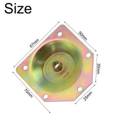 4pcs Furniture Parts Home Hardware Cabinet Furniture Mounting Bracket Table Feet Sofa Angled Legs Fixing Plate Bed With Screw