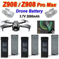 3.7V 2000mAh Original Z908 Max Drone Battery For Z908 ProMax Dron Battery Z908 Lipo Battery Accessories Parts