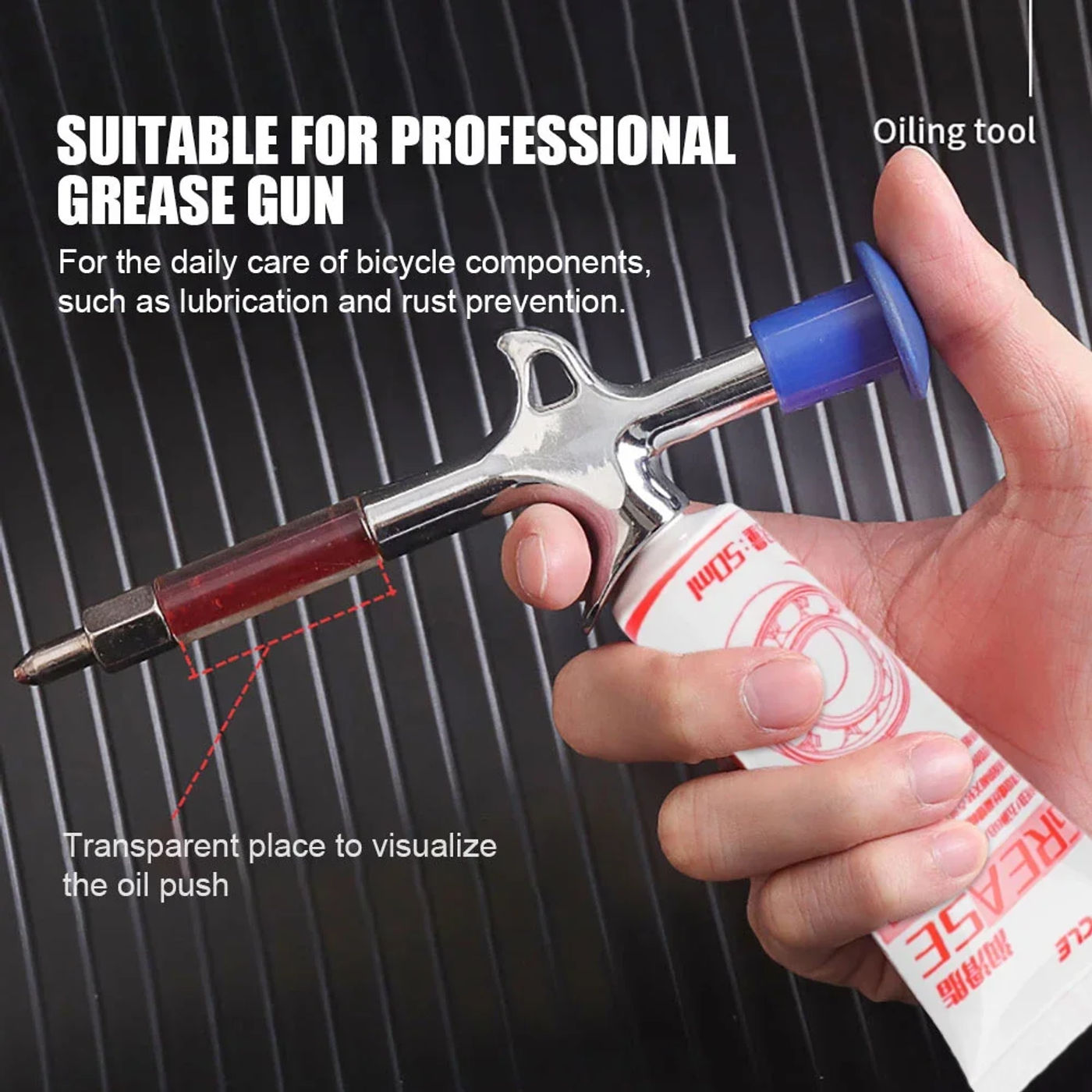 Description Picture 6 of item1-6pcs Bike Bicycle Grease Lubricant with oiling tool MTB Bike Oil Hub Bottom Bracket Headset Fork Flywheel Ball Bearing Grease