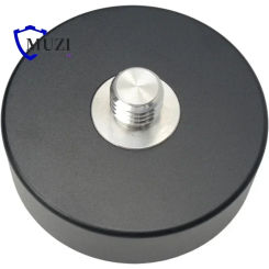 Black Fixed Type Three-Jaw Tribrach Adapter with 5/8"x11 Mount Rotate Screw for GPS Prisms Surveying Adaptor for Top Leica