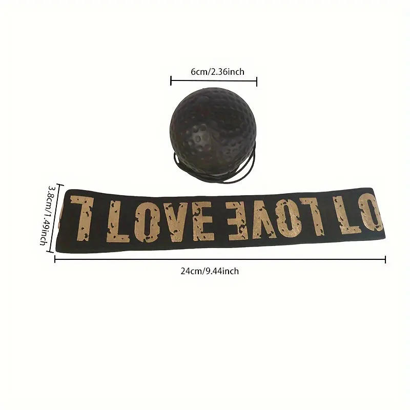 Description Picture 3 of item1pc Head-mounted Speed Ball Boxing Magic Ball Reaction Ball Fighting Training Coordination Ability to Vent Boxing Speed and Prec