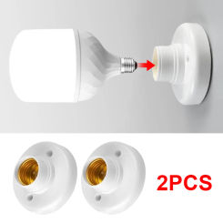 5pcs E27 Screw Cap Socket White Gold Ceiling Light Lamp Bulb Fixing Base Stand Light Bulb Holder Lamp Socket For Home