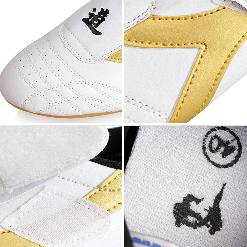 Description Picture 3 of itemBreathable White Taekwondo Shoes Kung Fu Shoes Wushu Taichi Karate Martial Arts Wrestling Fighting Sneakers
