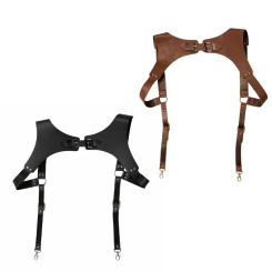 F42F Mens Suspender Brace Male Strap Clip For Party Cosplay Shoulder Harness Belt