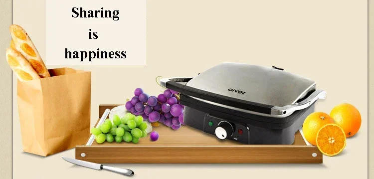 Description Picture 6 of itemBarbecue Machine Sandwich Breakfast Machine Hamburger Toasted Bread Steak Non-smoke Non-stick Double-sided Heating Easy To Clean