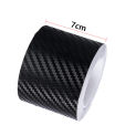 5M Car Door Anti-Collision Strip Threshold Strip 3D Carbon Fiber Grain Anti Stepping Sticker Rearview Mirror Body Interior Prot