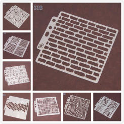 (26 Styles) 2022 Geometry Graphics Stencils Painting Embossing For Scrapbooking Supplies Paper Photo Album Crafts Card Templates