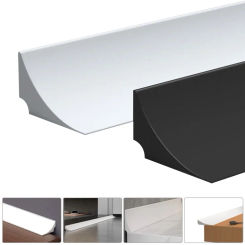 Water Barrier Bendable Silicone Waterstop Strip Kitchen Countertop Retaining Barrier Dry&Wet Separation Door Sealing Strip