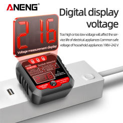 ANENG AC28 Test Power Socket Circuit Breaker Finders Digital Display LCD US /EU Plug for Testing Power Socket / Leakage Switches